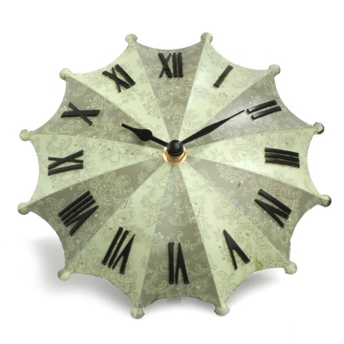 Umbrella Desk Clock Green eBay