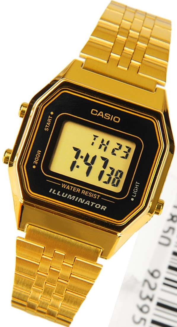 casio gold digital watch ladies