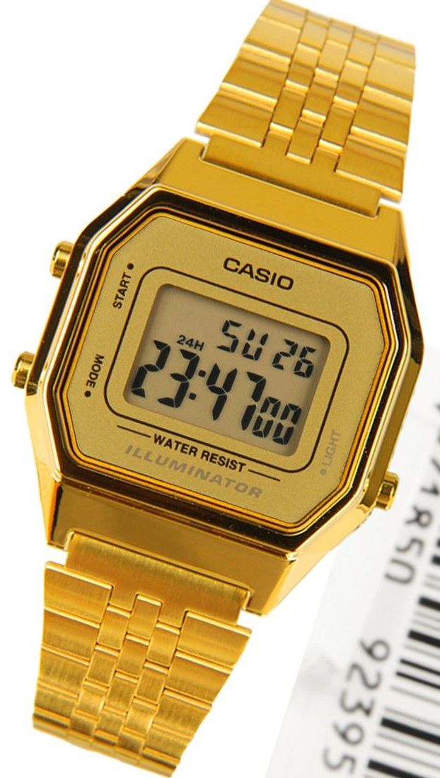 elite ladies gold tone watch
