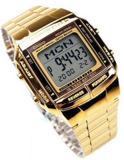 casio gold digital watch mens