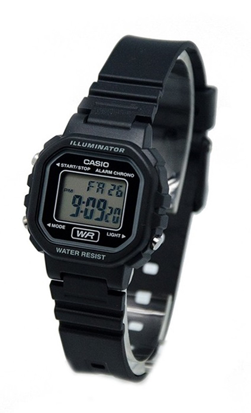 Casio Women S Classic Digital Quartz Black Resin Watch La wh 1a Ebay