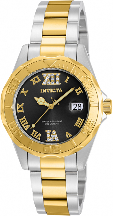 Invicta Women's Pro Diver Two-Tone Stainless Steel Roman Numerals Watch ...