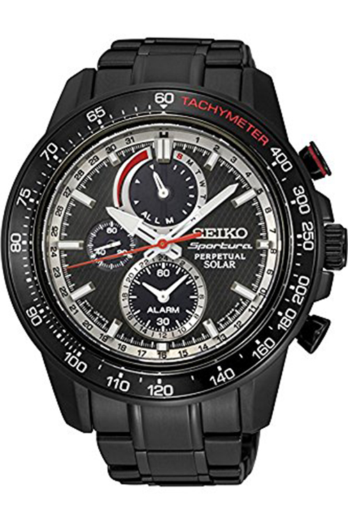 seiko sportura solar chronograph perpetual watch
